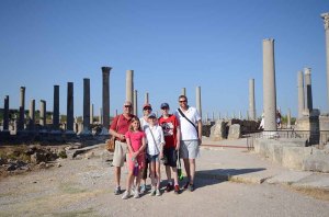 The Nelsons in the Roman city of Perge